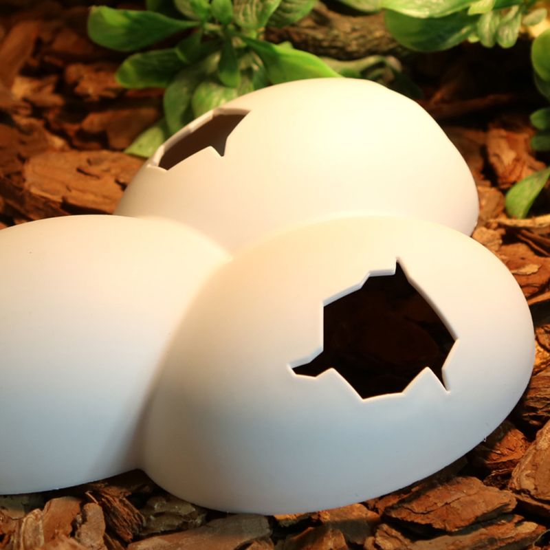 Reptile Eggshell Cave Natural Habitat Decoration for Snakes, Lizards, and Turtles