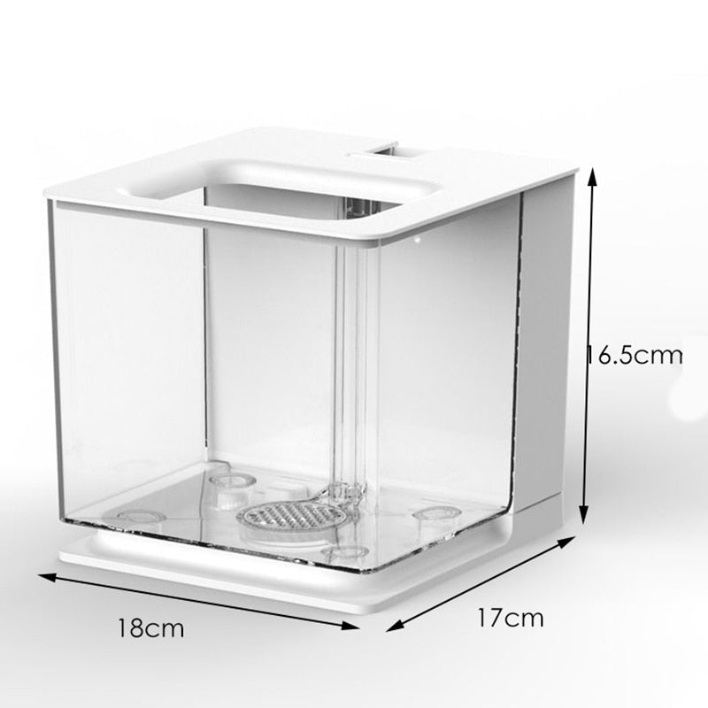 2.5L Betta Fish Tank Self Cleaning Aquarium