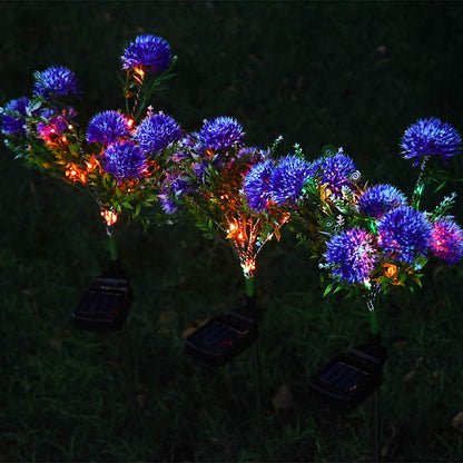 Solar Powered Dandelion LED Lights for Garden Landscape