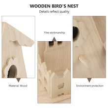 Load image into Gallery viewer, Wooden Bird House Hanging Birdhouse Wood Birds Nest Box Garden Indoor Ornament
