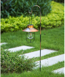 Solar Powered Lantern Hanging Light for Outdoor and Pathway