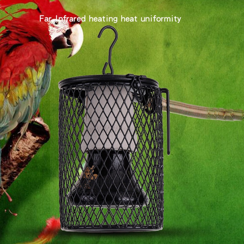 Reptile Heating Lamp Cage, Safe, Durable, and Adjustable for Reptile Habitats