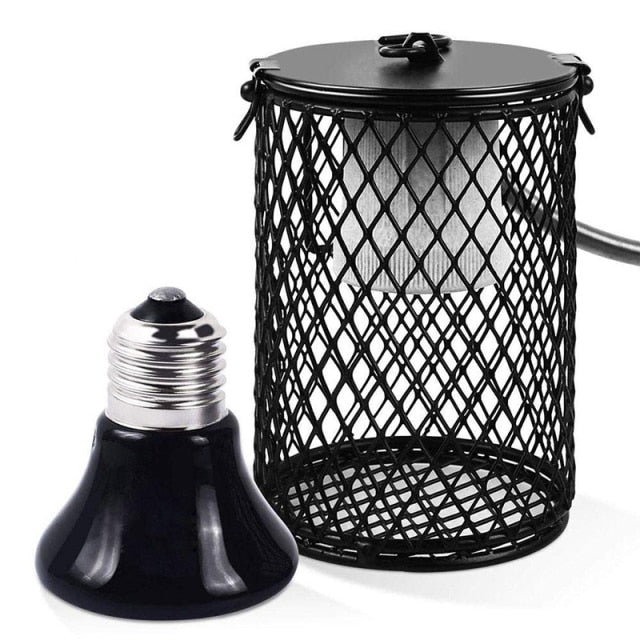 Reptile Heating Lamp Cage, Safe, Durable, and Adjustable for Reptile Habitats