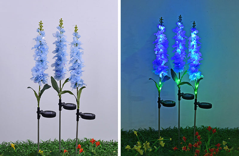 Solar Powered Blooming LED Lights Perfect for Garden Decoration and Outdoor Ambiance