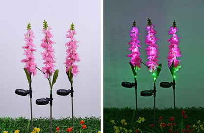 Solar Powered Blooming LED Lights Perfect for Garden Decoration and Outdoor Ambiance