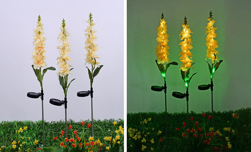 Solar Powered Blooming LED Lights Perfect for Garden Decoration and Outdoor Ambiance