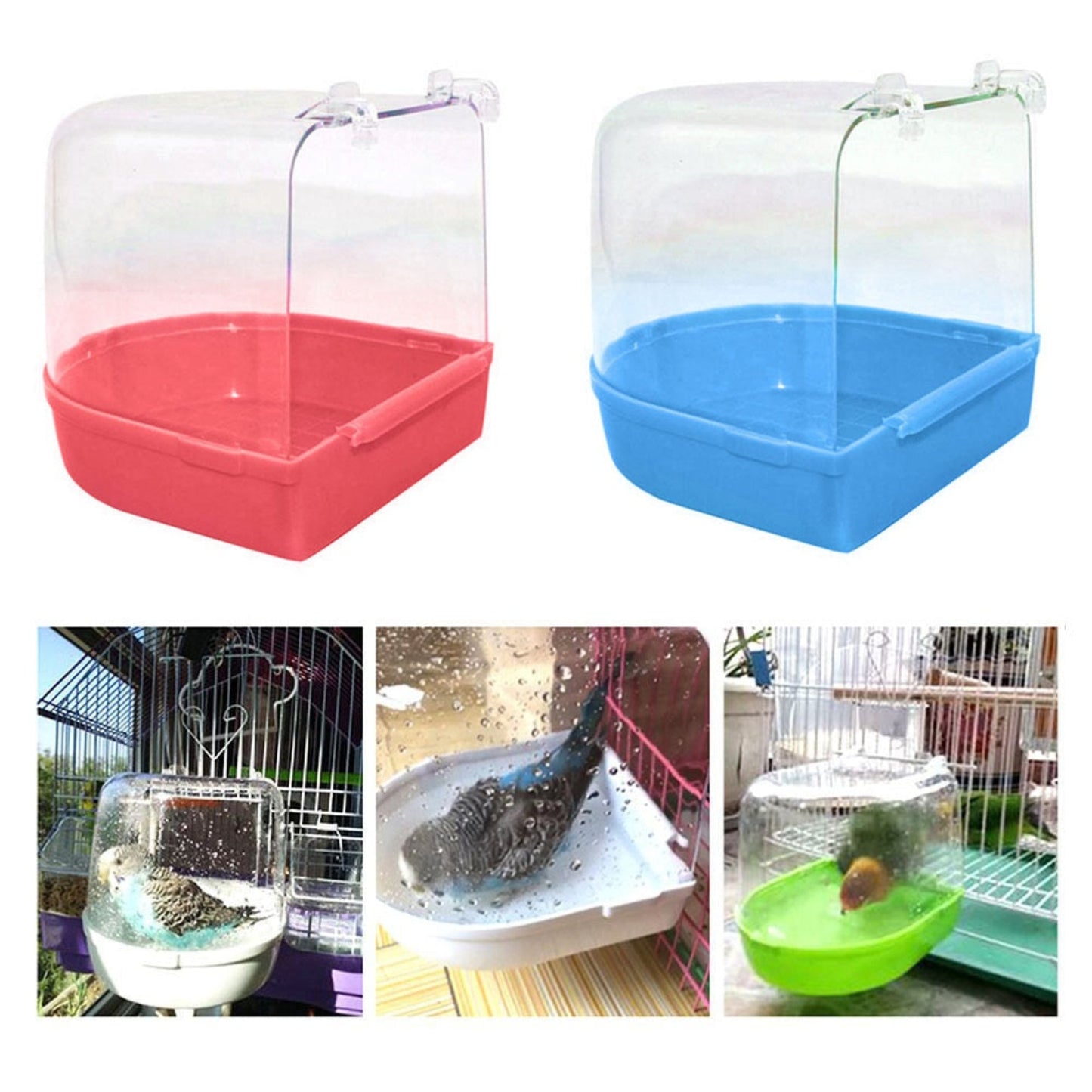 Hanging Bird Bath Tub Bowl Refreshing Spot for Birds