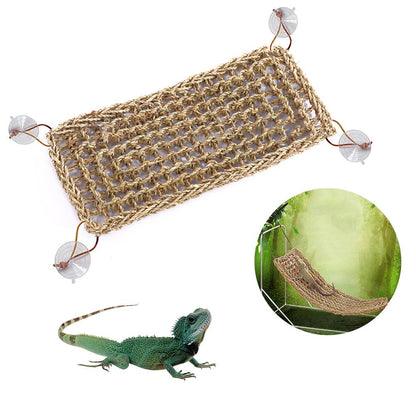 Reptile Hammock Swing Net  Comfortable Lounger for Lizards, Snakes, and Turtles