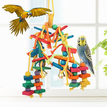 Load image into Gallery viewer, Parrot Cockatiel Parakeet Lovebirds Pet Bird Chew Biting Climbing Natural Wood Toy
