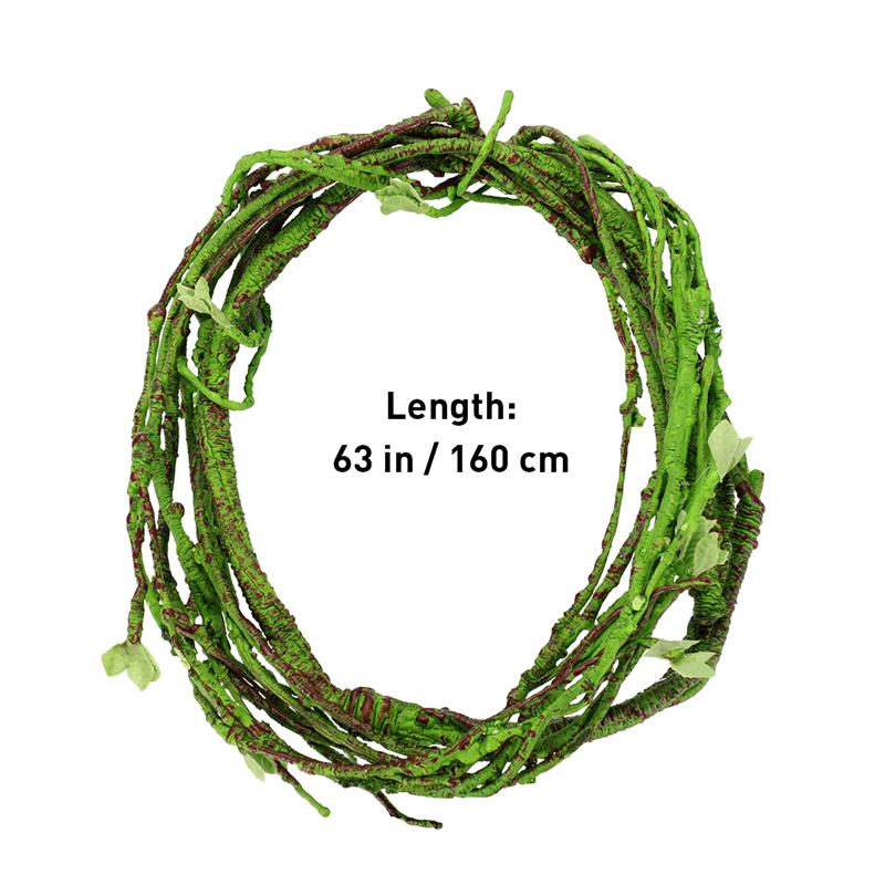 Artificial Hanging Branch Vines  Realistic Greenery for Pet Reptile Terrariums and Habitats