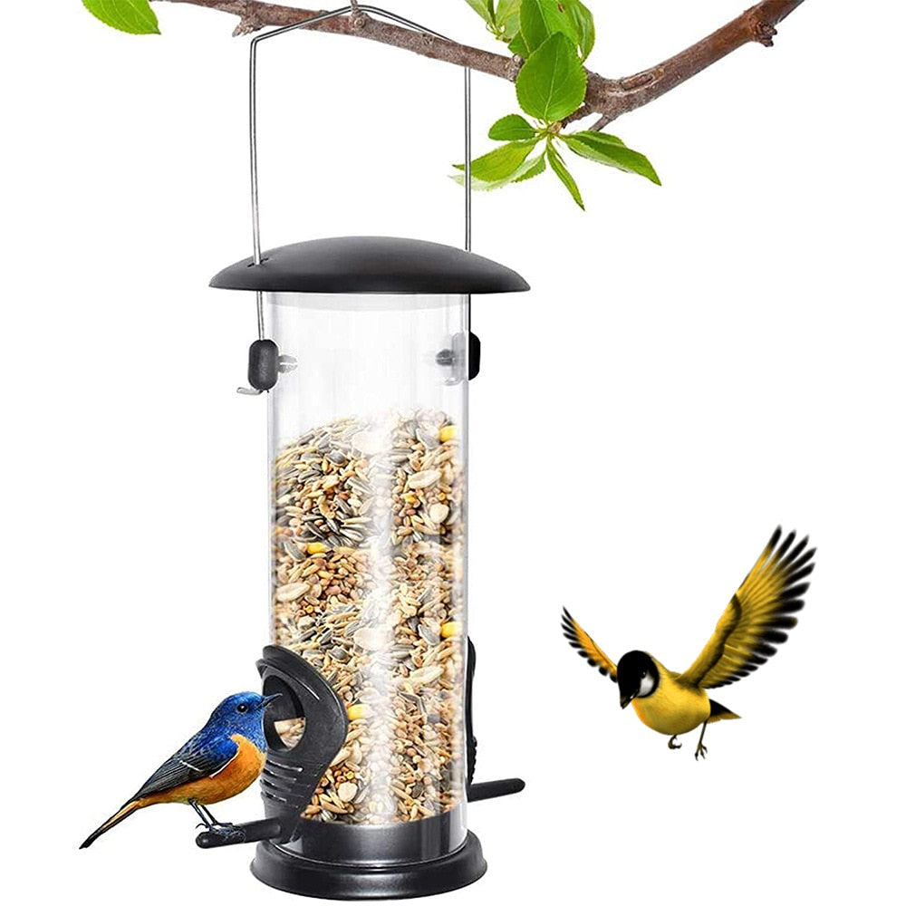 Hanging Feeding Station Bird Feed Bird Feeder, Waterproof Bird