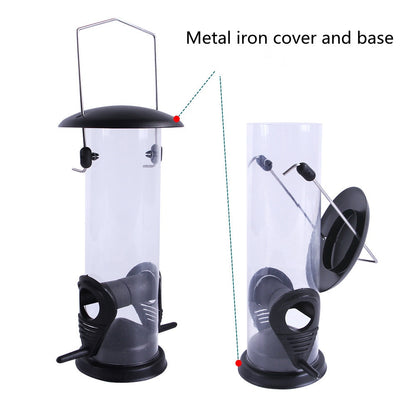 Acrylic Hanging Bird Seed Feeder Durable Outdoor Bird Feeder