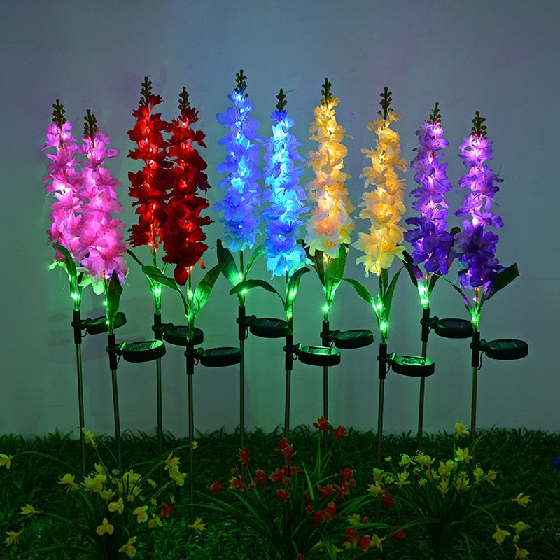 Solar Powered Blooming LED Lights Perfect for Garden Decoration and Outdoor Ambiance