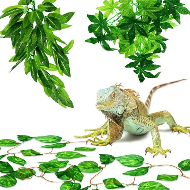 Artificial Reptile Vines  Flexible Decorative Plant for Terrariums and Exo Terra Habitats