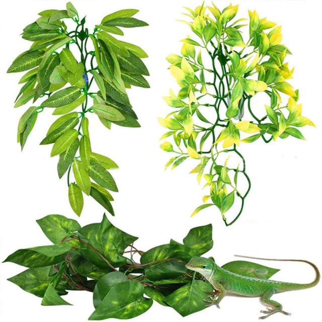 Artificial Reptile Vines  Flexible Decorative Plant for Terrariums and Exo Terra Habitats