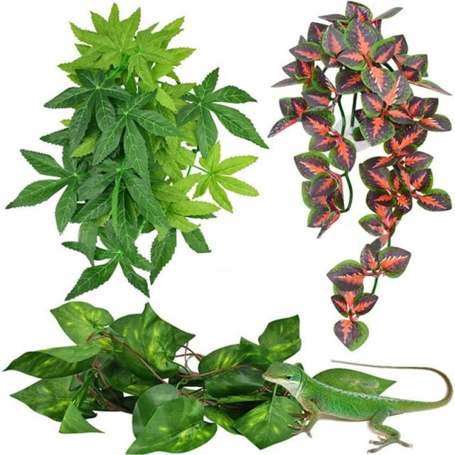 Artificial Reptile Vines  Flexible Decorative Plant for Terrariums and Exo Terra Habitats