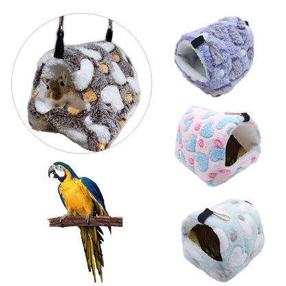 Cotton Birdhouse Hammock Soft Cage Box for Parrots, Cockatiels, and Small Birds