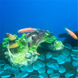 Aquarium Decorations Fish Tank Resin Landscape Bridge