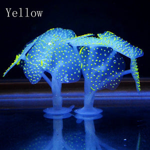 Artificial Aquarium Luminous Anemone Aquatic Plants Decoration