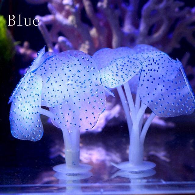 Artificial Luminous Anemone for Aquarium Decor