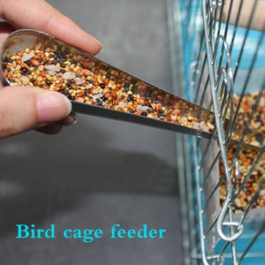 1pc Pet Bird Feeding Spoon Bird Cage Feeder