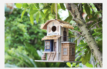 Load image into Gallery viewer, Hanging Modern Wooden Villa Birdhouse Nest Cave Cage Box
