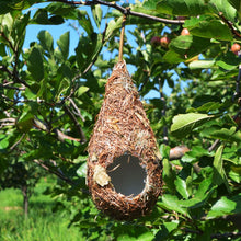 Load image into Gallery viewer, Birdhouse Nest Natural Grass Straw Hanging Cave Cage
