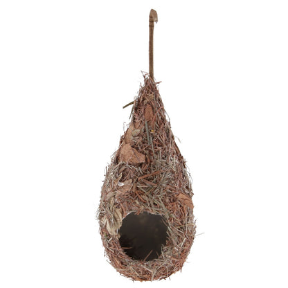 Cozy Natural Grass Birdhouse Nest Hanging Cave Cage