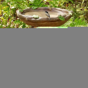 Resin Bird Bath Feeder for Desktop, Outdoor and Indoor