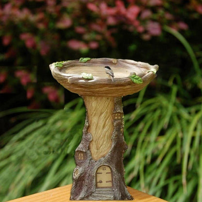 Resin Bird Bath Feeder  Versatile for Desktop, Outdoor, and Indoor Use