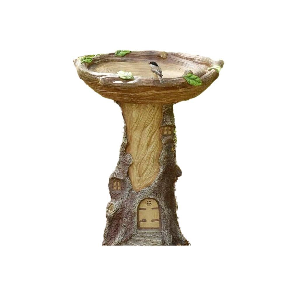 Resin Bird Bath Feeder  Versatile for Desktop, Outdoor, and Indoor Use