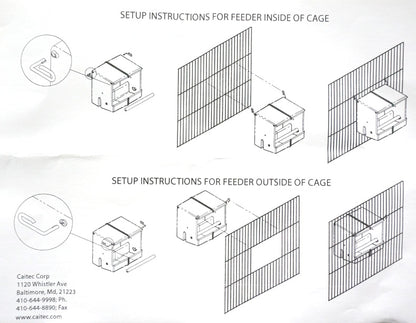 Transparent Parrot Bird Feeder  Durable Food Box for Lovebirds and Small Birds