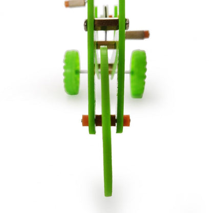 Parrot Green Bike Toy  Fun and Interactive Accessories for Birds