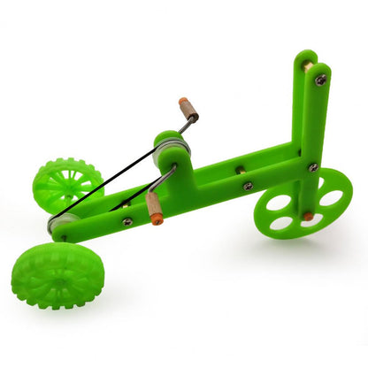 Parrot Green Bike Toy  Fun and Interactive Accessories for Birds