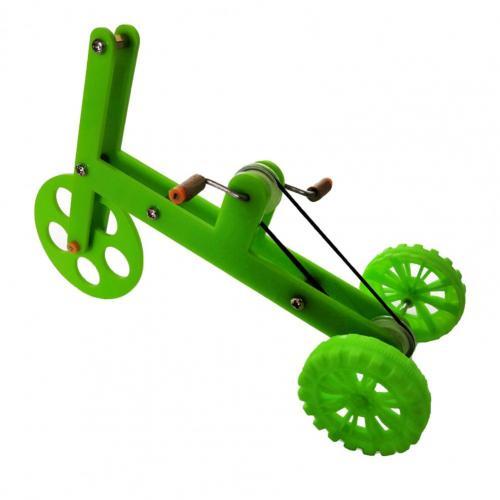 Parrot Green Bike Toy  Fun and Interactive Accessories for Birds