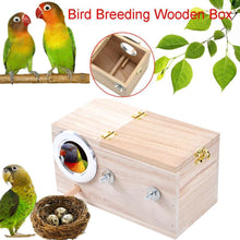 Load image into Gallery viewer, Parakeet Lovebird Pet Bird Breeding Mating Box Nest House

