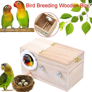 Parakeet Lovebird Pet Bird Breeding Mating Box Nest House