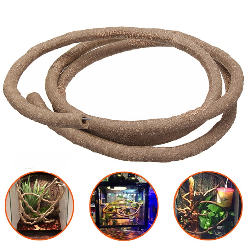 Large Reptile Climbing Vines  Flexible Decorative Branch for Terrariums and Exo Terra Habitats