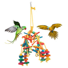 Load image into Gallery viewer, Parrot Cockatiel Parakeet Lovebirds Pet Bird Chew Biting Climbing Natural Wood Toy

