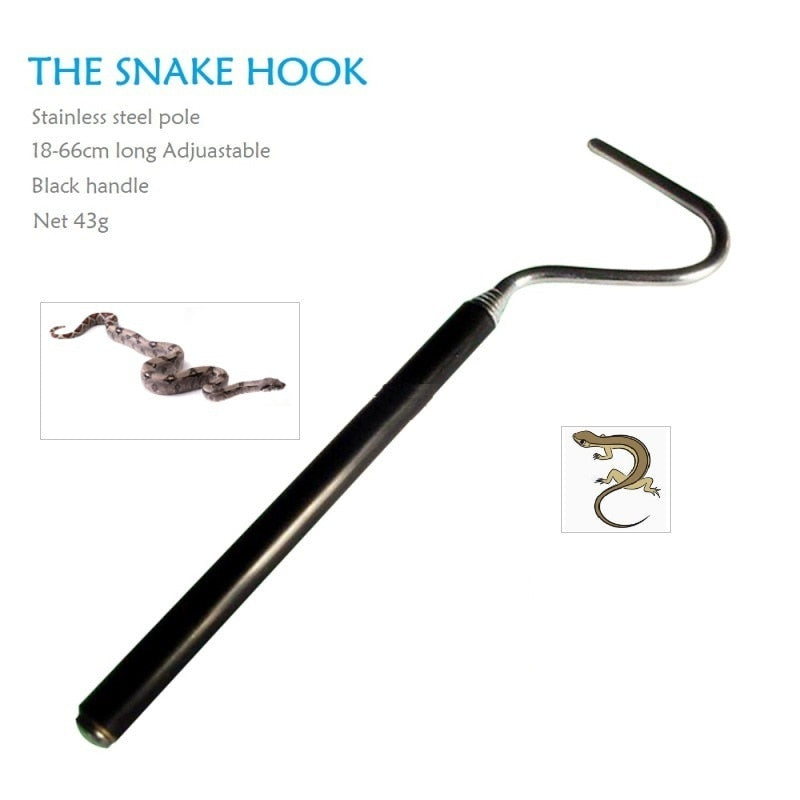 Reptile Snake Handling Stick, Safe and Durable Hook for Snakes and Pet Reptiles