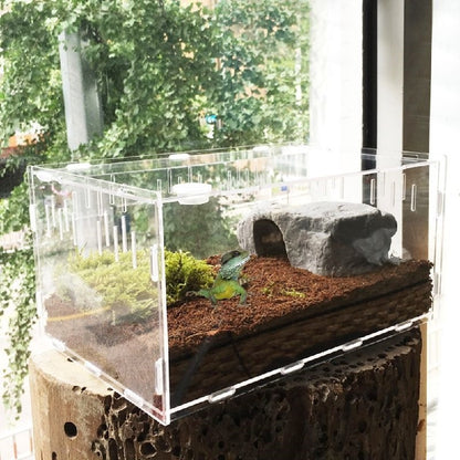 Transparent Acrylic Reptile Box Terrarium