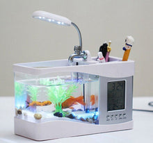 Load image into Gallery viewer, Clock Lamp Functional Fish Tank Aquarium Set
