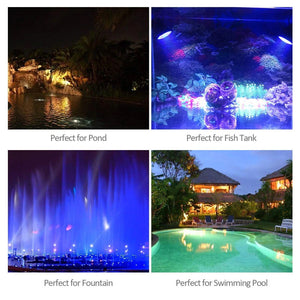 Waterproof Underwater Aquarium Pond Lights Garden Landscape Outdoor LED Lighting