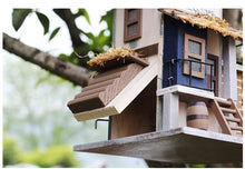 Load image into Gallery viewer, Hanging Modern Wooden Villa Birdhouse Nest Cave Cage Box
